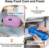 Saugnlbs Packs,Insulated 10 4.5x 5,Stripes Small Cooler Bag,Mini Cooler Bag with Ice Lunch Bag with Handle