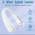 Rechargeable Neck Fans with 360° Cooling, Portable Bladeless Wearable Fan with 4000mAh Battery and 3 Speeds