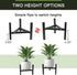 2 8-12inch Vigordream Metal Plant Stand, Adjustable Heavy Duty Sturdy Plant Holder for Indoor Outdoor Use, Height
