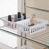Tribello Mini Plastic Baskets, Pack of 6 White Drawer/Closet Storage Trays, Size 6 x 5 x 2, Made in USA