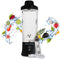 Elite Rechargeable Travel Blender, 240W Personal Smoothie Maker with 600ml Capacity, Black