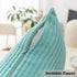 Home Brilliant 12x20 Teal Rectangle Pillow Covers, Decorative Lumbar Pillow Cover for Couch