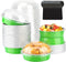 LNYZQUS 50 Pack Mini Cake Pans with Dome Lids, 8oz 4” Aluminum Small Pie Tins Ramekins for Baking