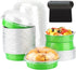 LNYZQUS 50 Pack Mini Cake Pans with Dome Lids, 8oz 4” Aluminum Small Pie Tins Ramekins for Baking