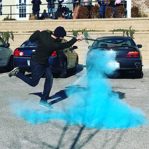 Gender Reveal Hockey Puck with Pink & Blue Powder, Ice Hockey Baby Reveal Party Supplies for Surprise Parties