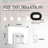 moonateen 80Pcs Hooks for Outdoor String Lights Clips: Heavy Duty Cable Clips with Waterproof Adhesive Strips