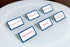 Tented Place Cards - 50 Pack Folded Cards for Weddings, Buffet Labels, Banquet Tables, Cocktail Parties, Name Cards