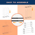 3-Tier Closet, (CSR-01) Happhom Expandable Shoe Organizer - Space Saver Shoe Shelf with Smart Design for Entryway