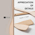 2pcs 13inch Wooden Spatulas for Cooking, Uncoated Beech Wood Turners for Frying, Non-Scratch Utensils