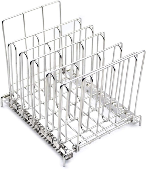 TRIROCK Collapsible Stainless Steel Sous Vide Rack: 5 Adjustable Dividers for Most 12 Qt Containers, Great for Cooking