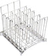TRIROCK Collapsible Stainless Steel Sous Vide Rack: 5 Adjustable Dividers for Most 12 Qt Containers, Great for Cooking