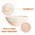 Bread Proofing Basket Set of 2,8 Inch & 9 Inch Round, Ratten Basket Bowls with Bread Making Tools Supplies for Sourdough Baking Fermentation Basket Gift Kits. by Unihopper