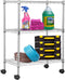 PayLessHere | 3-Tier Wire Shelf with Wheels | 23"x13"x31" | Chrome |