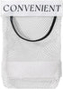 DraCra 2 Pack Trash Bag Holder Dispenser Sticky Wall Mount Mesh Convenient Storage Organizer for Home Kitchen Grocery