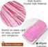 Allgala Macaron Pink Tinsel Table Skirt 2-Pack 29x108 Inch Metallic Foil Fringe Table Skirts for Party Event Decoration