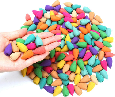 Aneco 180 Pieces Backflow Incense Cones, 10 Mixed Natural Scents Including Rose, Jasmine, Lily, Mint, Lavender