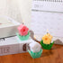 3 Pcs Flower Shaped Scented Candle Set, Pink, White, Yellow, Soy Wax Decor for Table, Cute Gifts for Women