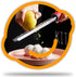 Grater Citrus Slicer with Channel Knife, Stainless Steel, Non-slip Rubber Handle, 2-pcs Multi-tool Set