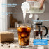 1 Pack 16 Oz Syntic Glass Milk Storage Bottle with Airtight Lid & Pour Spouts, Milk Storage Containers for Fridge