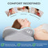 BDEUS Cervical Pillow for Side Sleepers, Neck Pillow for Sleeping, Memory Foam Ergonomic Pillow for Neck Pain Relief