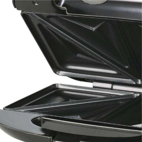Brentwood Compact Dual Sandwich Maker, Non-Stick, Black Color