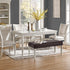 YISUN Dining Room Bench Covers, PU Leather Waterproof Upholstered Bench Slipcover, Removable Washable Bench Seat
