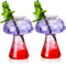SuproBarware Wine Glasses, Creative Mushroom Shaped Cocktail Glass Cup Set of 2, 250ml/8.5oz