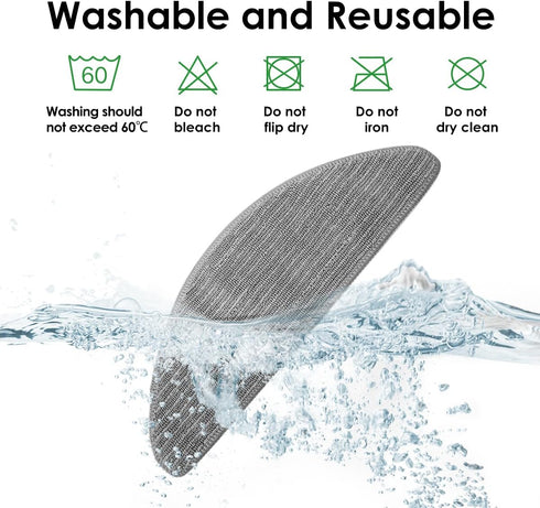 Vacuum Accessories Kit for iRobot Roomba Combo i5, i5+, j5, j5+ - 2 Brush Rollers, 4 HEPA Filters, 4 Mop Pads, 4 Side