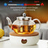 Glass Teapot Stovetop Safe - 20 oz/600 ml Borosilicate Glass Kettle with Loose Leaf Tea Strainer for Flower Blooming Tea