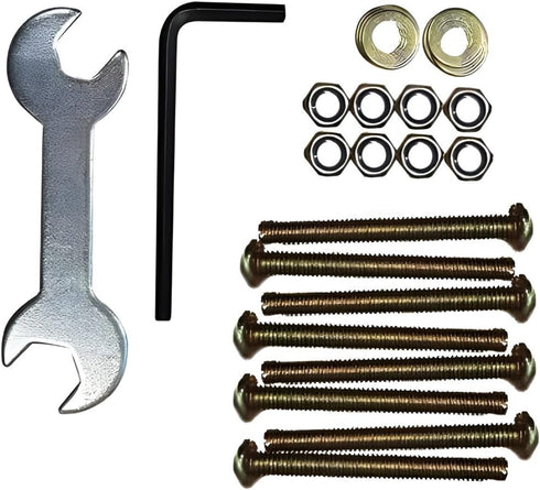 Kings Brand Furniture Bed Frame Hardware Set - 42 Pcs Heavy Duty Screws and Bolts for Metal Bed Frame