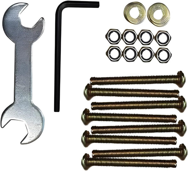 Kings Brand Furniture Bed Frame Hardware Set - 42 Pcs Heavy Duty Screws and Bolts for Metal Bed Frame