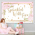 Sprinkled with Love Backdrop Banner, Baby Shower Party Decorations for Boy Girl, 6x4ft