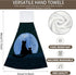 2 12x17 Halloween Decorations Cat Moon Starry Sky Hand Towels Hanging Kitchen Dish Towel with Loop PCS, Soft Super