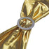 50 50 WELMATCH Metallic Gold Spandex Chair Bands Sashes - pcs Wedding Banquet Party Event Decoration Chair Bows Ties