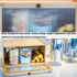 Counter-Large ETMI Bamboo Bread Box for Kitchen Capacity Bread Storage Container Farmhouse Bread Box with Window Bread