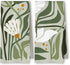 ArtisaEura Abstract Boho Sage Green Floral Kitchen Towels Set of 2, 70s Retro