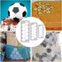 Mity rain Hexagon Cookie Cutter - Geometric Multicutter, 3 Size Football Cake Fondant Biscuit Cutters