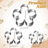 ICYANG Stainless Steel Cookie Cutters for Kids - Rose Petal Flower Shape for Christmas and Valentine's Day Baking