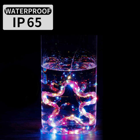 12 Pack 7Ft 20 Day,6-Colors Fairy Lights LED Twinkle String Lights Battery Operated Waterproof Firefly Starry for Mason