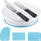 Kootek Cake Decorating Kit with Cake Turntable, 2 Frosting Spatulas, 3 Icing Smoother Scrapers, Baking Tools for