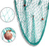 Rosoz Nature Fish Net Wall Decoration with Shells, Ocean Themed Hangings for Pirate Party, Wedding, Photographing (Aqua)