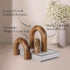 3 Oakrain Pcs Wood Shelf Decor Aesthetic, Modern Aesthetic Home Decor Accent, Decorative Object for Coffee Table, Book