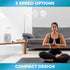 Comfort Zone 9 Inch Box Fan, Portable Electric Quiet, 3 Speed, Small Desk Fan, Ideal for Home, Bedroom, Dorm, & Office