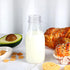 40 Sets 40 40 (Silver,8 oz) Irenare Plastic Small Milk Bottles with Straws and Metal Lids Clear Plastic Bottle