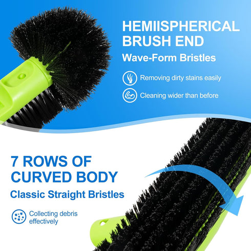 20" Swimming Sepetrel Wide Pool Brush Head for Cleaning Walls,Inground/Above Ground Pool Scrub Brushes with Round Ends