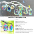 Decoration,Pack 12 Crystal Prism Suncatchers, Rainbow Hanging Crystals Ornament Pendant for Window, Chandelier Part