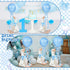 6 Set 1st 11.8 Inch Chunful Blue One Silly Goose Birthday Decoration Soft Goose Stuffed Animal Baby Shower Centerpieces