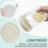 16 oz 6-Pack Xyptorix Overnight Oats Containers with Lids, Leak-Proof Wide Mouth Mason Jars & Separate Compartments