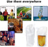 20 Pcs Reusable Sneak Travel Drinking Alcohol Flask Concealable Plastic Flasks with Funnel (16 oz)