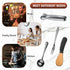 Cheese Butter Spreader Knives Set - Stainless Steel Spreader Knives with Wooden Handles, Charcuterie Accessories